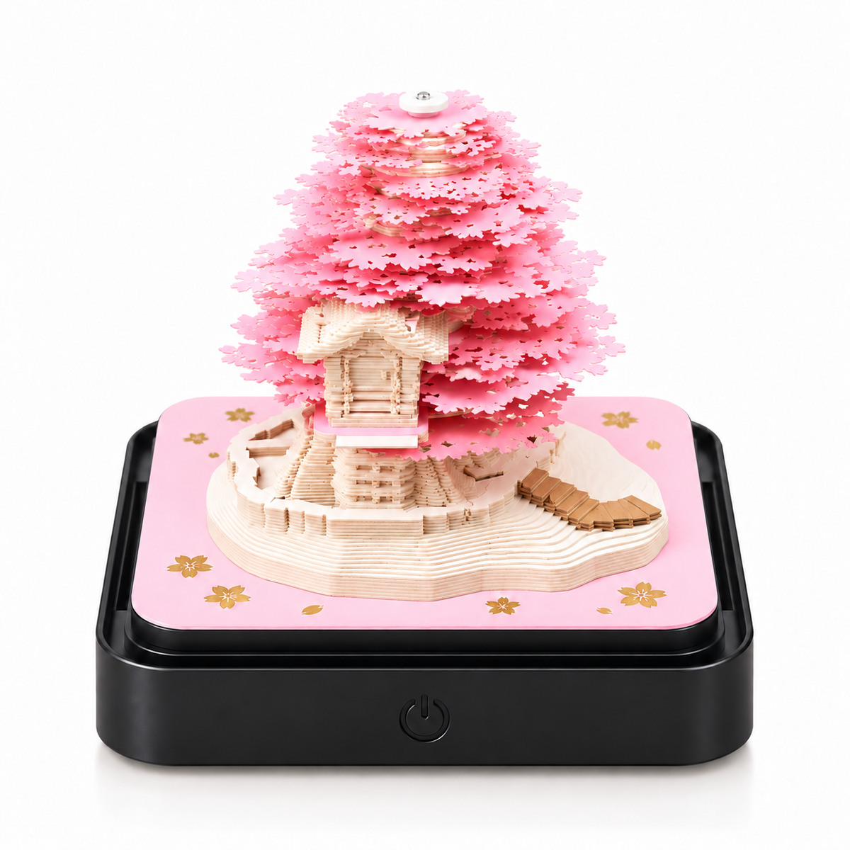 桜の木の家 完成した3Dペーパーアート MikiNote™ 2027年版